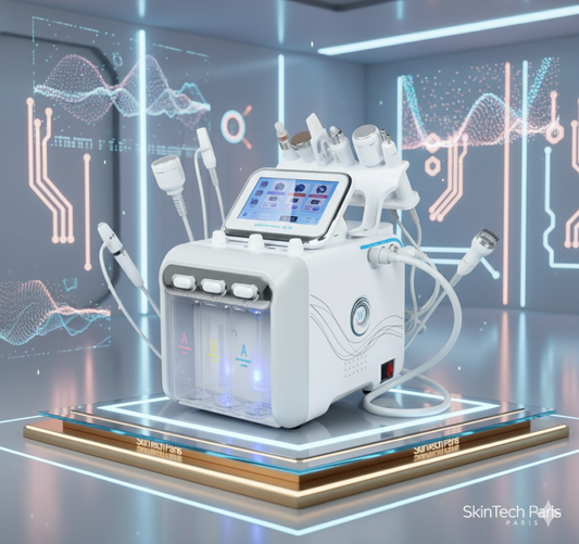 SkinTech HYDRA PRO 7 — Machine d’hydra-dermabrasion multifonction 9 en 1 SkinTech Paris